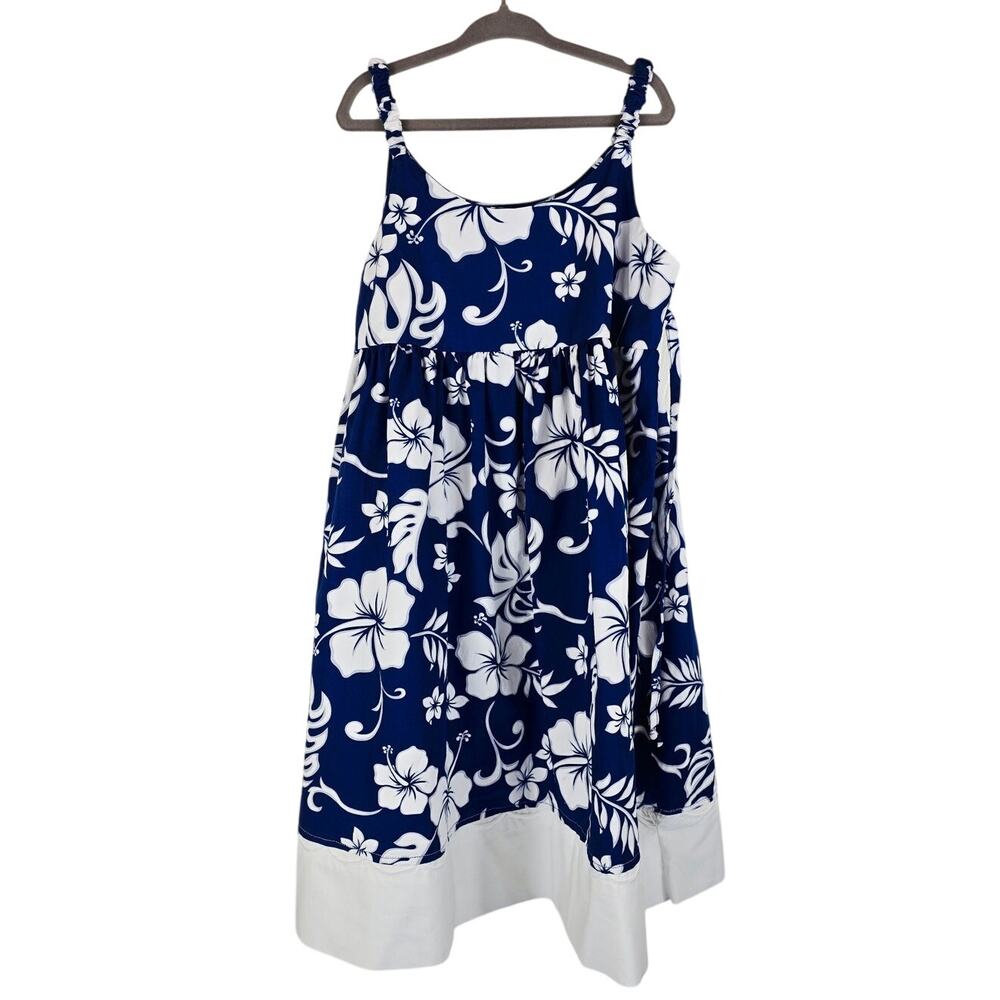 Aloha Republic Floral Hawaiian Hybiscus Sleeveless Girls Dress 4T